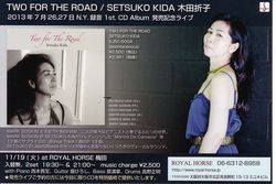 SETSUKO KIDA , CD Release celebration live performance @ Royal Horse in Osaka.